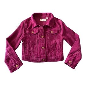 KIDPIK-PINK CORDUROY JACKET-SIZE 5/6